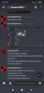 Captura de Meddiout hackeado tomada por Kurau